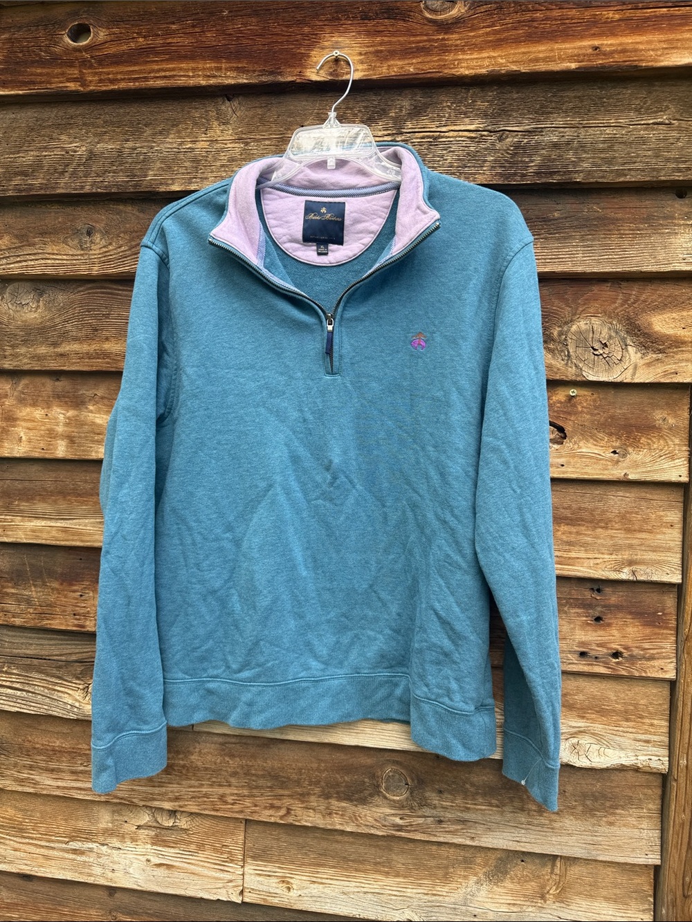 Brooks brothers pullover zip neck sweater